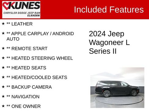 Used 2024 Jeep Wagoneer L Series II w/ Flexible Seating Group AWD/4WD image 2