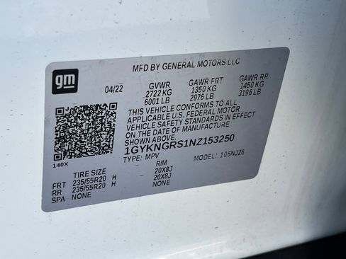 Used 2022 Cadillac XT5 Sportv w/ LPO, ONYX Package image 57