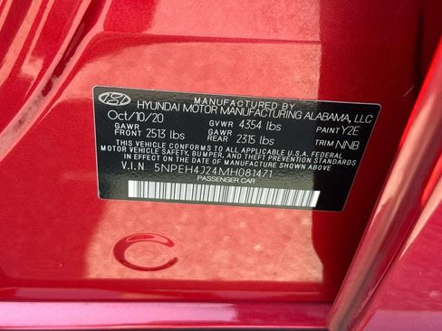 Used 2021 Hyundai Sonata Limited w/ Cargo Package FWD image 31