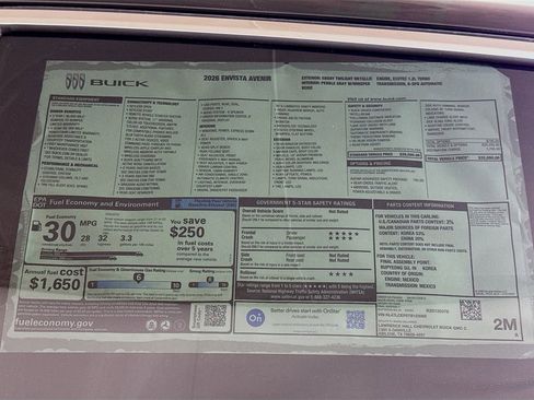 New 2026 Buick Envista Avenir FWD image 19