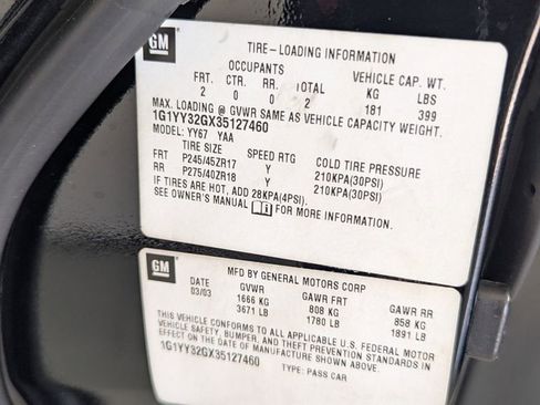 Used 2003 Chevrolet Corvette Convertible w/ Preferred Equipment Group1 image 24