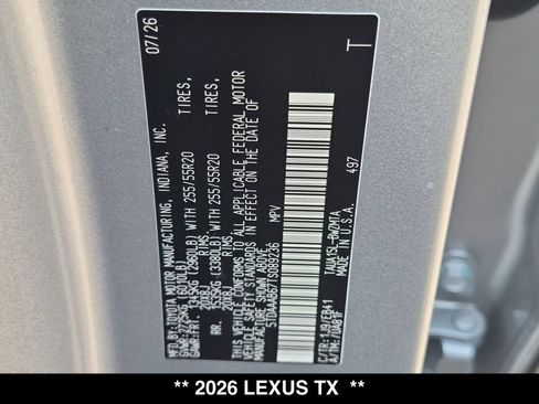 New 2026 Lexus TX 350 AWD image 18