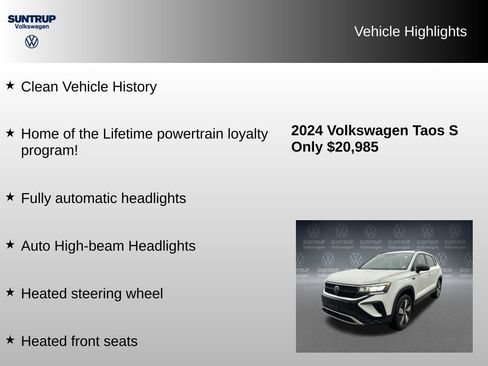 Used 2024 Volkswagen Taos S image 8