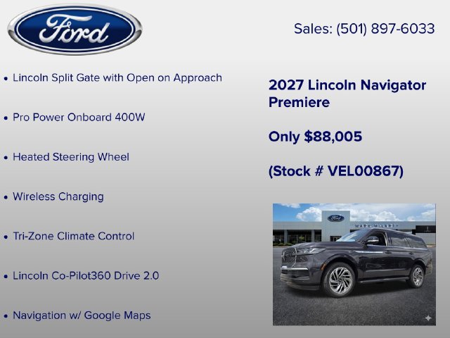 New 2027 Lincoln Navigator Premiere RWD image 12