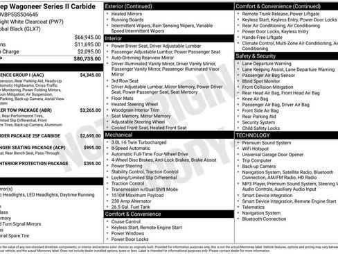 Certified 2025 Jeep Wagoneer Series II w/ Convenience Group I AWD/4WD image 10