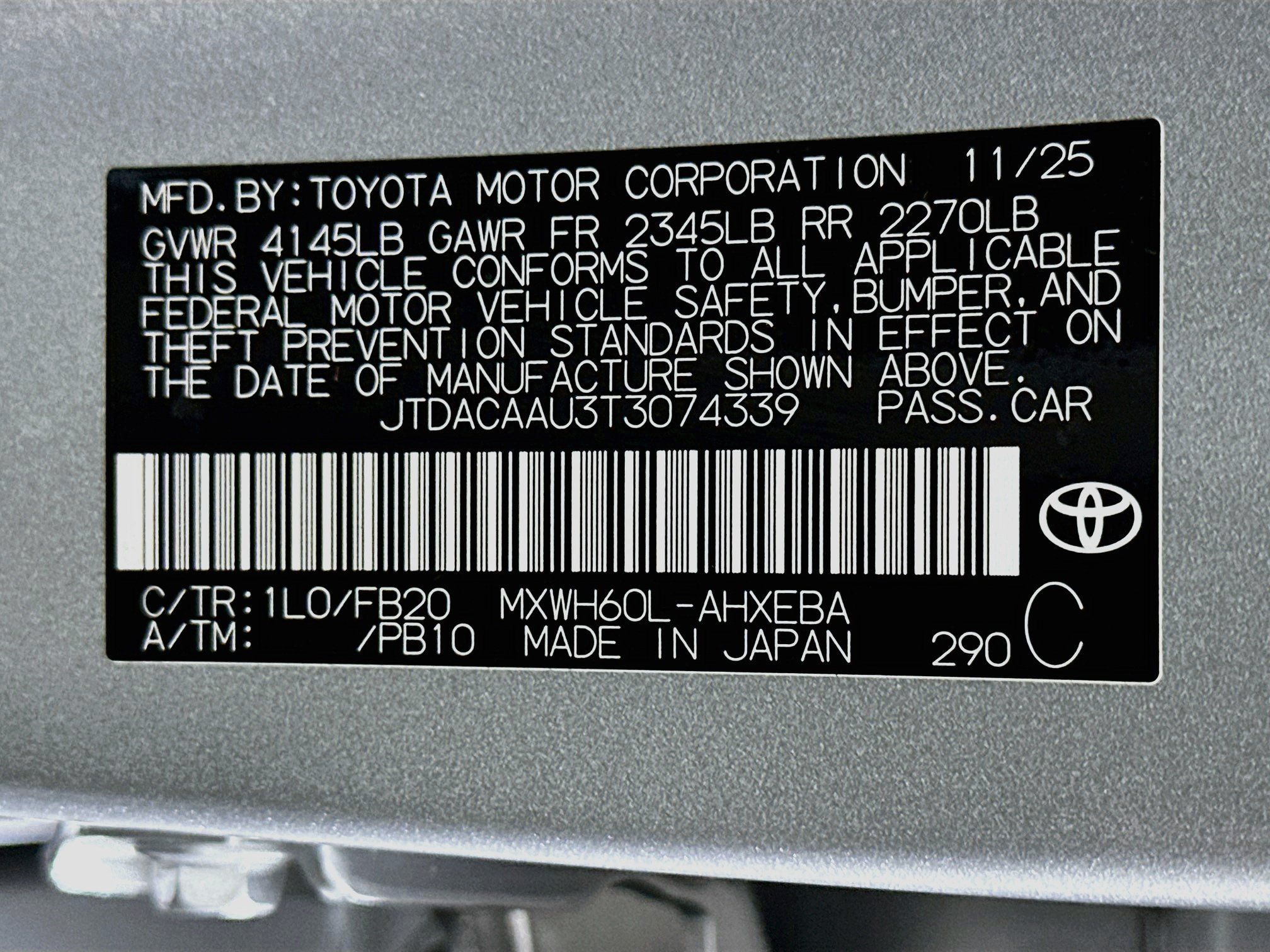 Used 2026 Toyota Prius LE FWD image 12
