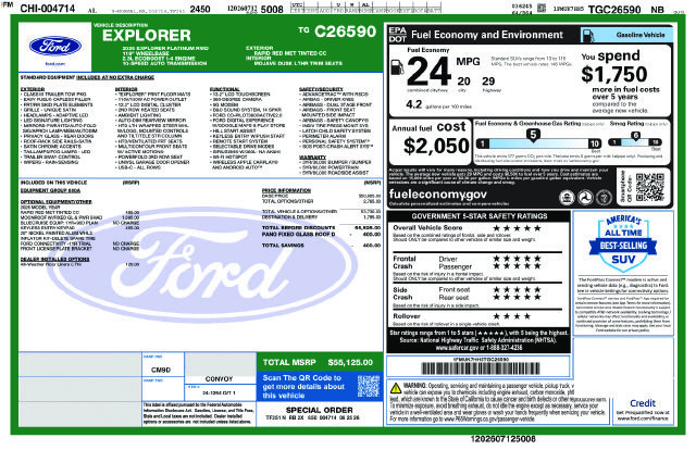 New 2026 Ford Explorer Platinum RWD image 10