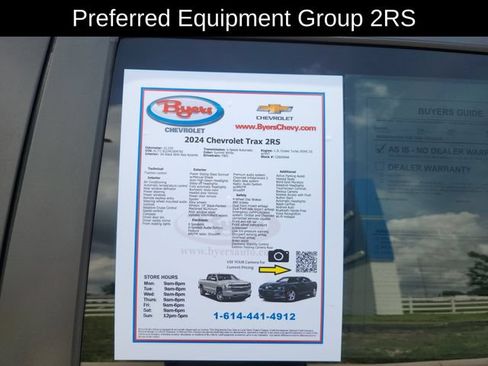 Used 2024 Chevrolet Trax RS w/ Sunroof Package FWD image 14
