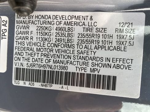 Used 2022 Honda CR-V Touring image 51