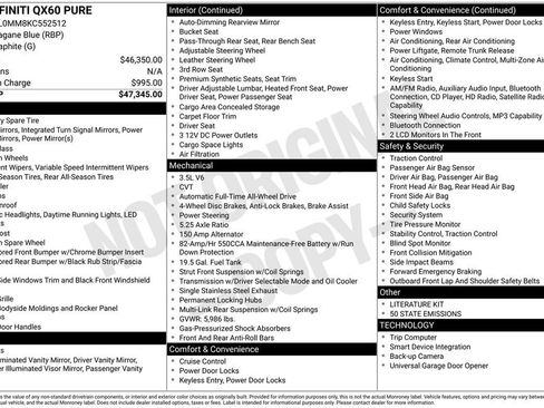 Used 2019 INFINITI QX60 Pure image 29