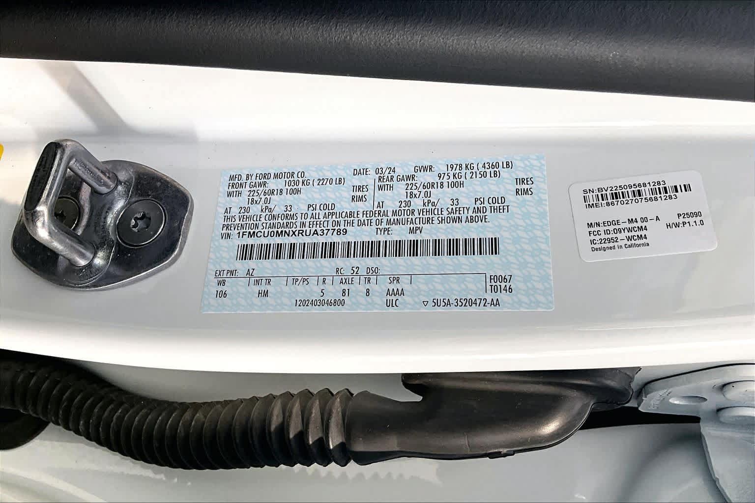Used 2024 Ford Escape ST-Line w/ Tech Pack #1 FWD image 33