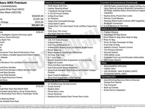 Used 2021 Subaru WRX Premium image 7