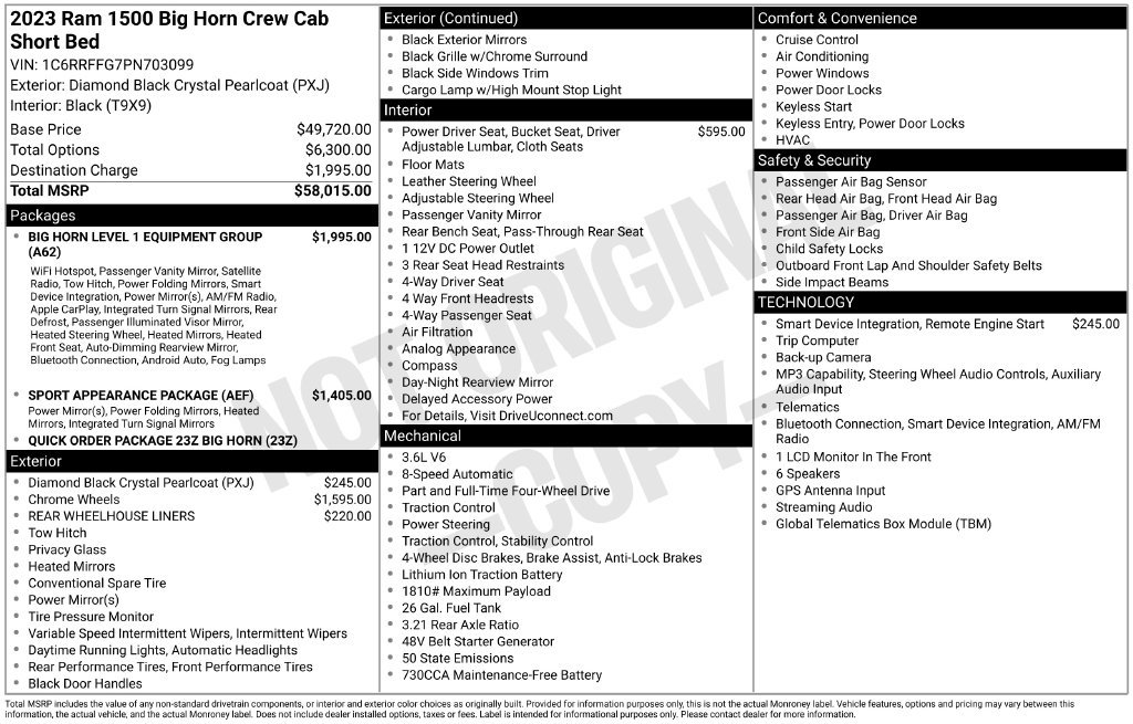 Used 2023 RAM 1500 Big Horn AWD/4WD image 25