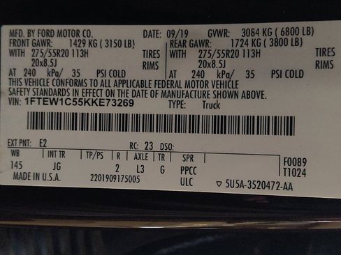 Used 2019 Ford F150 XL w/ Equipment Group 101A Mid RWD image 33
