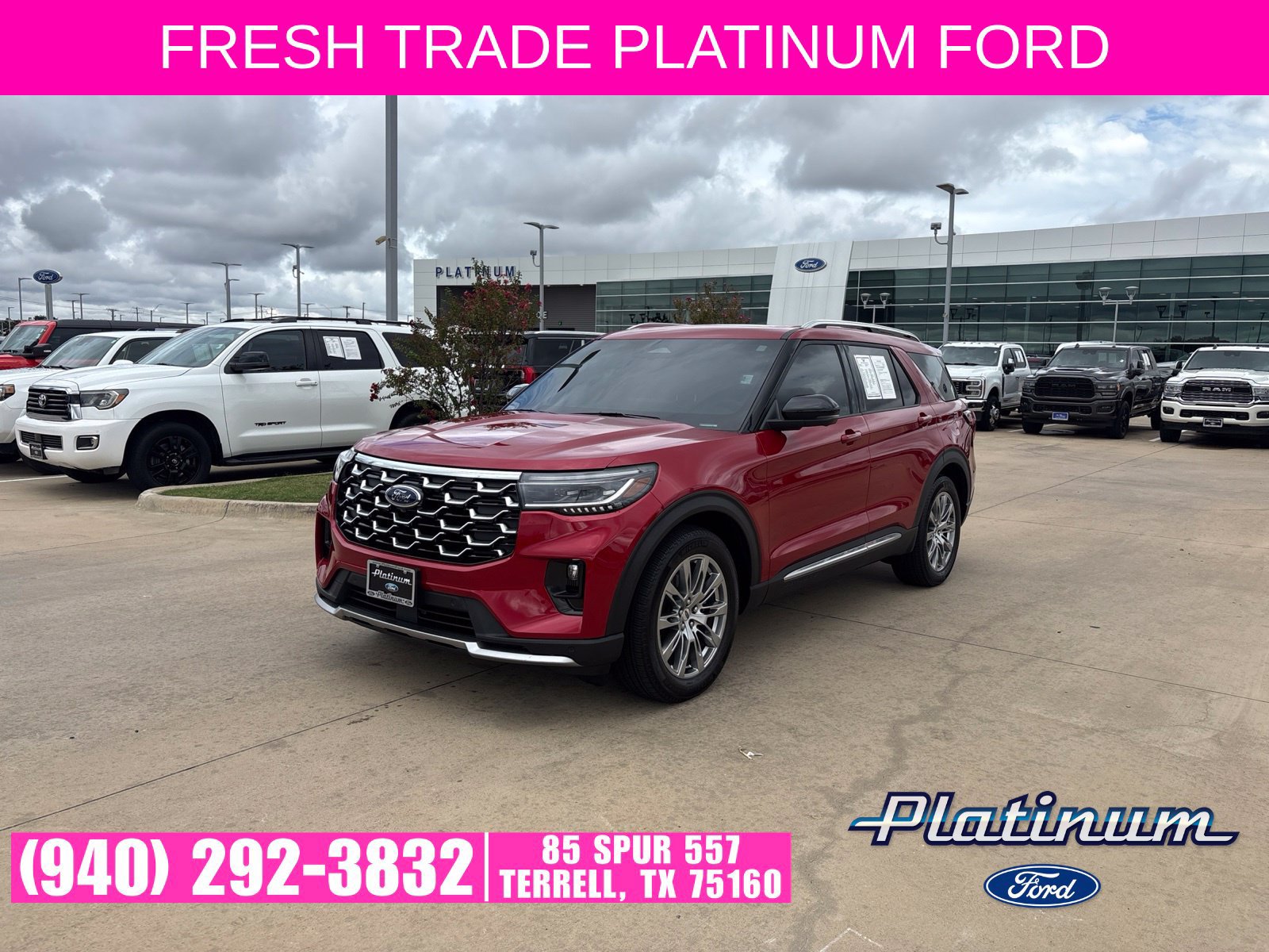 Certified 2025 Ford Explorer Platinum RWD 360° Tour