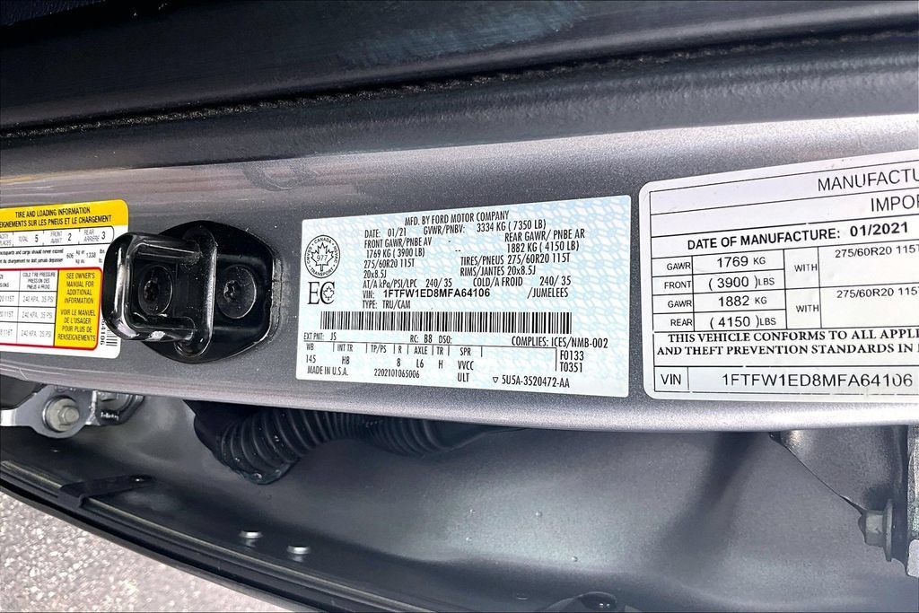 Used 2021 Ford F150 Lariat w/ Equipment Group 502A High AWD/4WD image 36