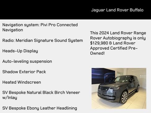Used 2024 Land Rover Range Rover Autobiography AWD/4WD image 4