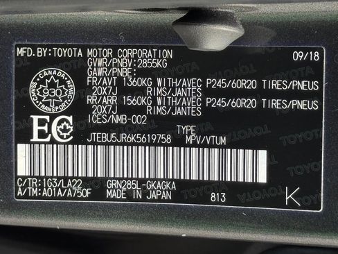 Used 2019 Toyota 4Runner Limited AWD/4WD image 46