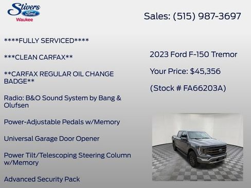 Used 2023 Ford F150 Tremor w/ Equipment Group 402A High AWD/4WD image 31