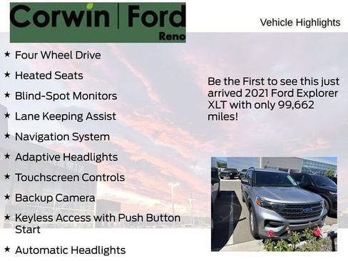 Used 2021 Ford Explorer XLT w/ Class III Trailer Tow Package AWD/4WD image 4