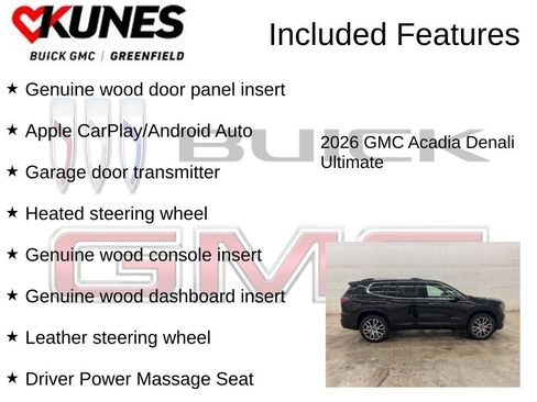 New 2026 GMC Acadia Denali Ultimate w/ LPO, Floor Liner Package AWD/4WD image 4