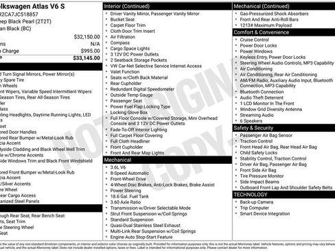 Used 2018 Volkswagen Atlas S FWD image 4