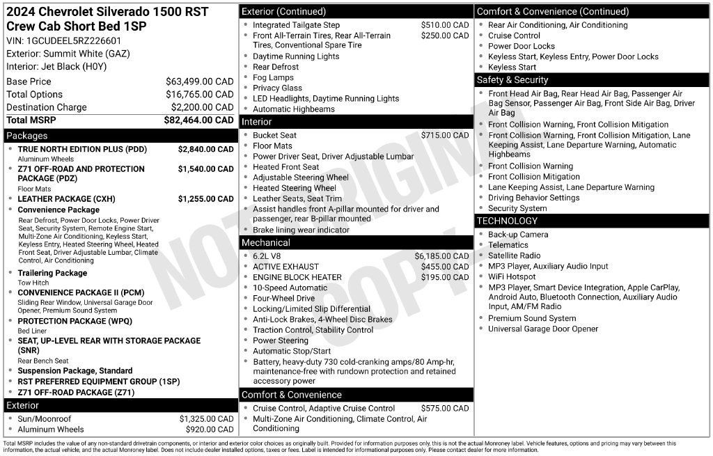 Used 2024 Chevrolet Silverado 1500 RST w/ True North Edition Plus AWD/4WD image 25