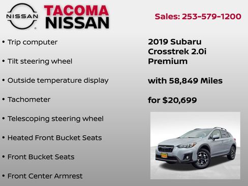 Used 2019 Subaru Crosstrek 2.0i Premium AWD/4WD image 18