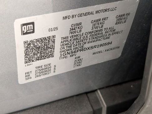 Certified 2025 Chevrolet Tahoe Z71 AWD/4WD image 40