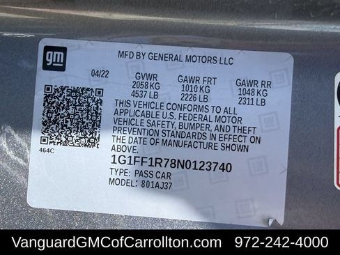 Used 2022 Chevrolet Camaro SS RWD image 31