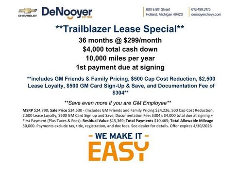 New 2026 Chevrolet TrailBlazer LT w/ Convenience Package AWD/4WD image 2
