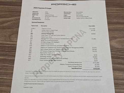 New 2026 Porsche Cayenne S AWD/4WD image 29