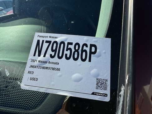 Certified 2021 Nissan Armada Platinum w/ Captain's Chairs Package image 50