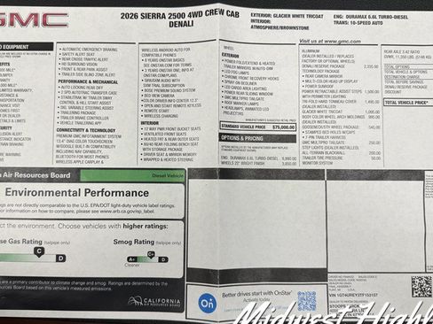 Used 2026 GMC Sierra 2500 Denali w/ Denali Reserve Package AWD/4WD image 43