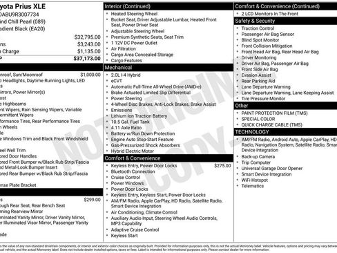 Certified 2024 Toyota Prius XLE AWD/4WD image 29
