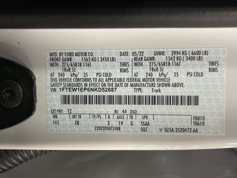 Used 2022 Ford F150 Lariat w/ Equipment Group 501A Mid image 28