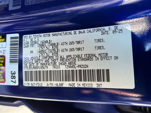 New 2025 Toyota Tacoma TRD Off-Road w/ TRD Off Road Upgrade Package image 26