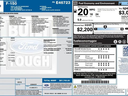 Used 2023 Ford F150 XLT w/ Equipment Group 302A High AWD/4WD image 39