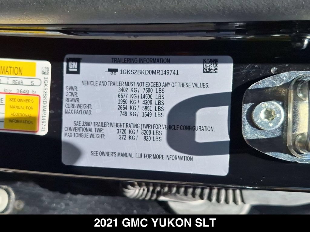 Used 2021 GMC Yukon SLT w/ SLT Luxury Plus Package AWD/4WD image 26