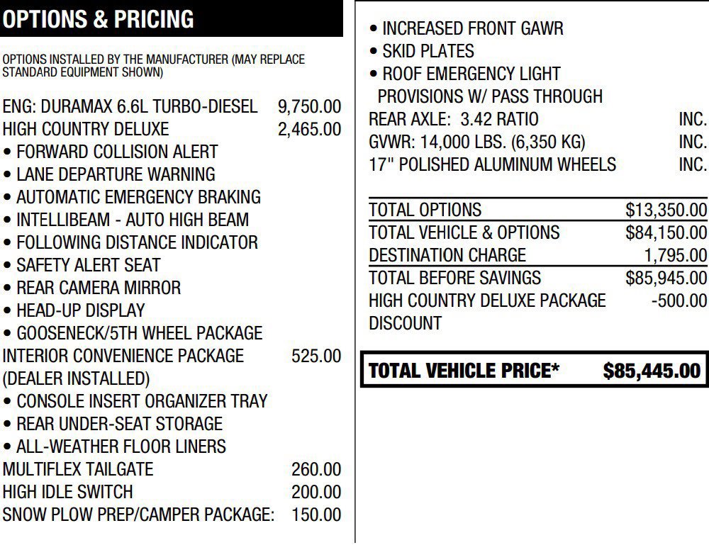 Used 2023 Chevrolet Silverado 3500 High Country AWD/4WD image 2