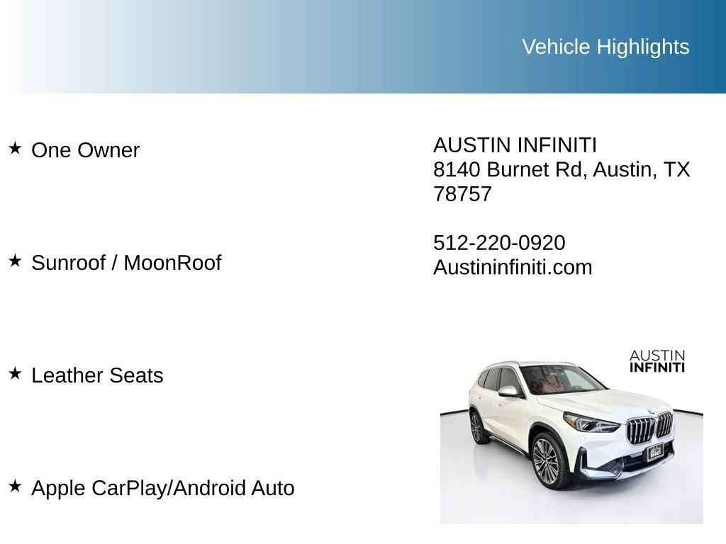 Used 2024 BMW X1 xDrive28i w/ Convenience Package AWD/4WD image 10