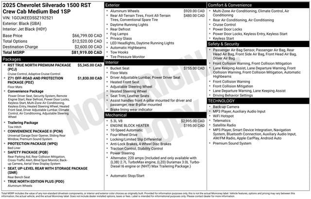 Certified 2025 Chevrolet Silverado 1500 RST AWD/4WD image 32