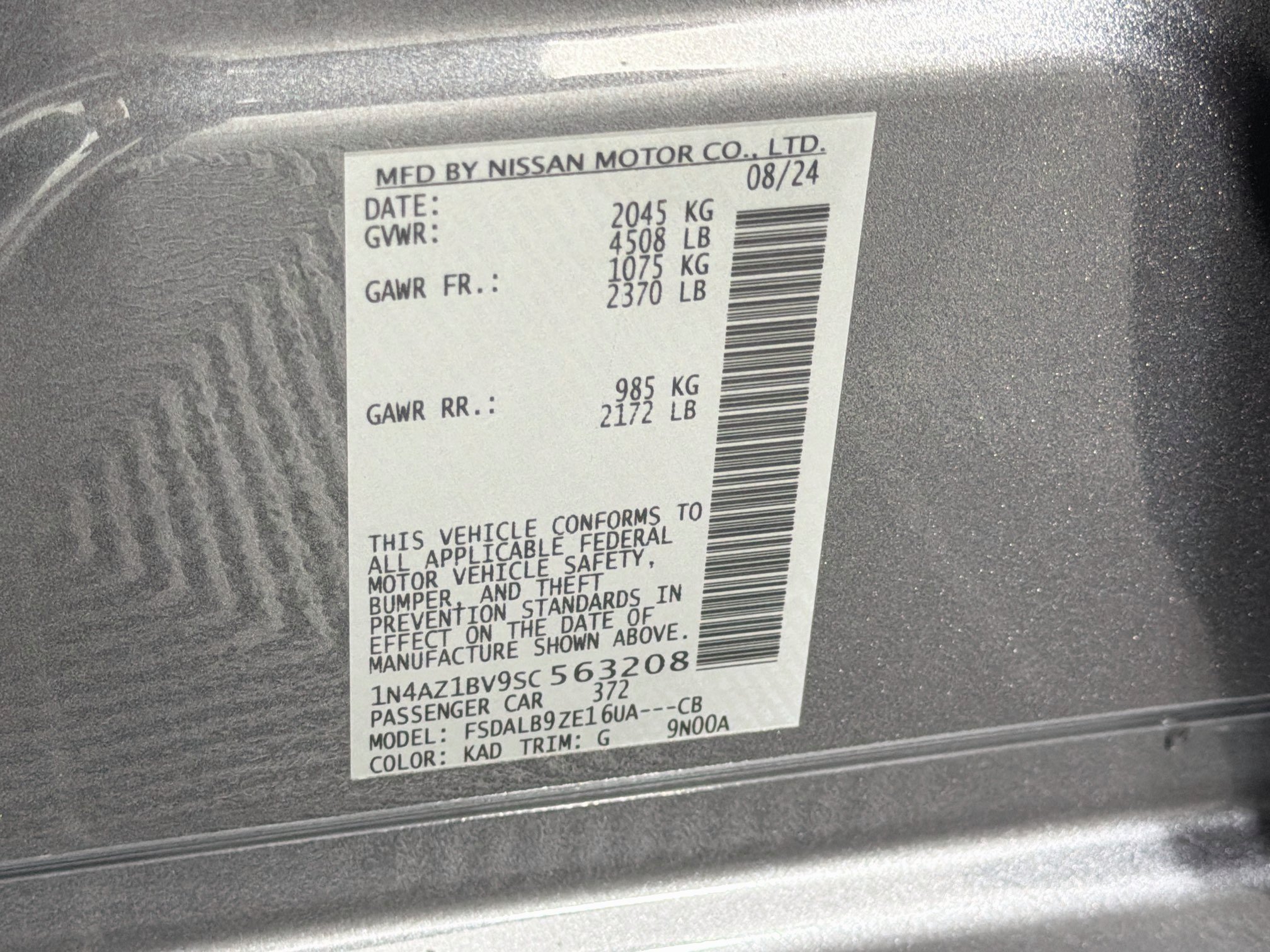 Used 2025 Nissan Leaf S FWD image 12