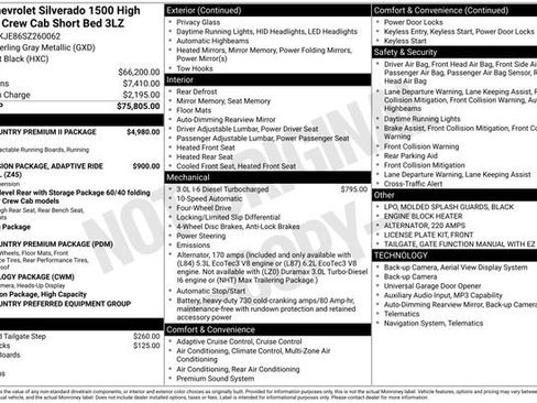 Certified 2025 Chevrolet Silverado 1500 High Country AWD/4WD image 45