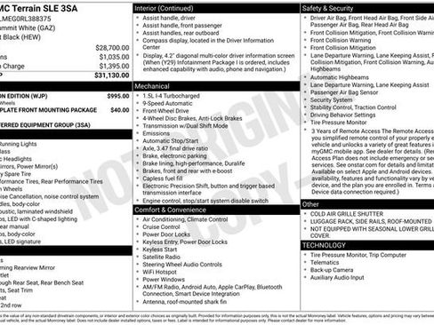 Used 2024 GMC Terrain SLE w/ Elevation Edition image 16