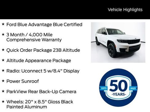 Used 2024 Jeep Grand Cherokee L Laredo AWD/4WD image 6