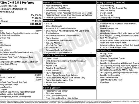 New 2026 MAZDA CX-5 Preferred AWD/4WD image 39