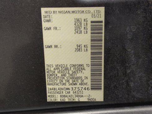 Used 2021 Nissan Altima 2.5 SV FWD image 33
