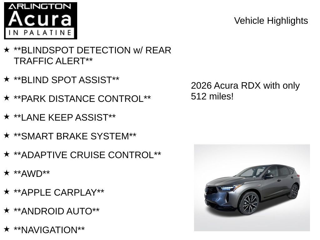Used 2026 Acura RDX w/ Advance Package AWD/4WD image 7