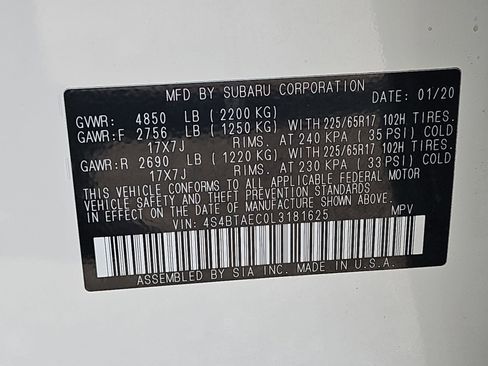 Used 2020 Subaru Outback Premium image 38